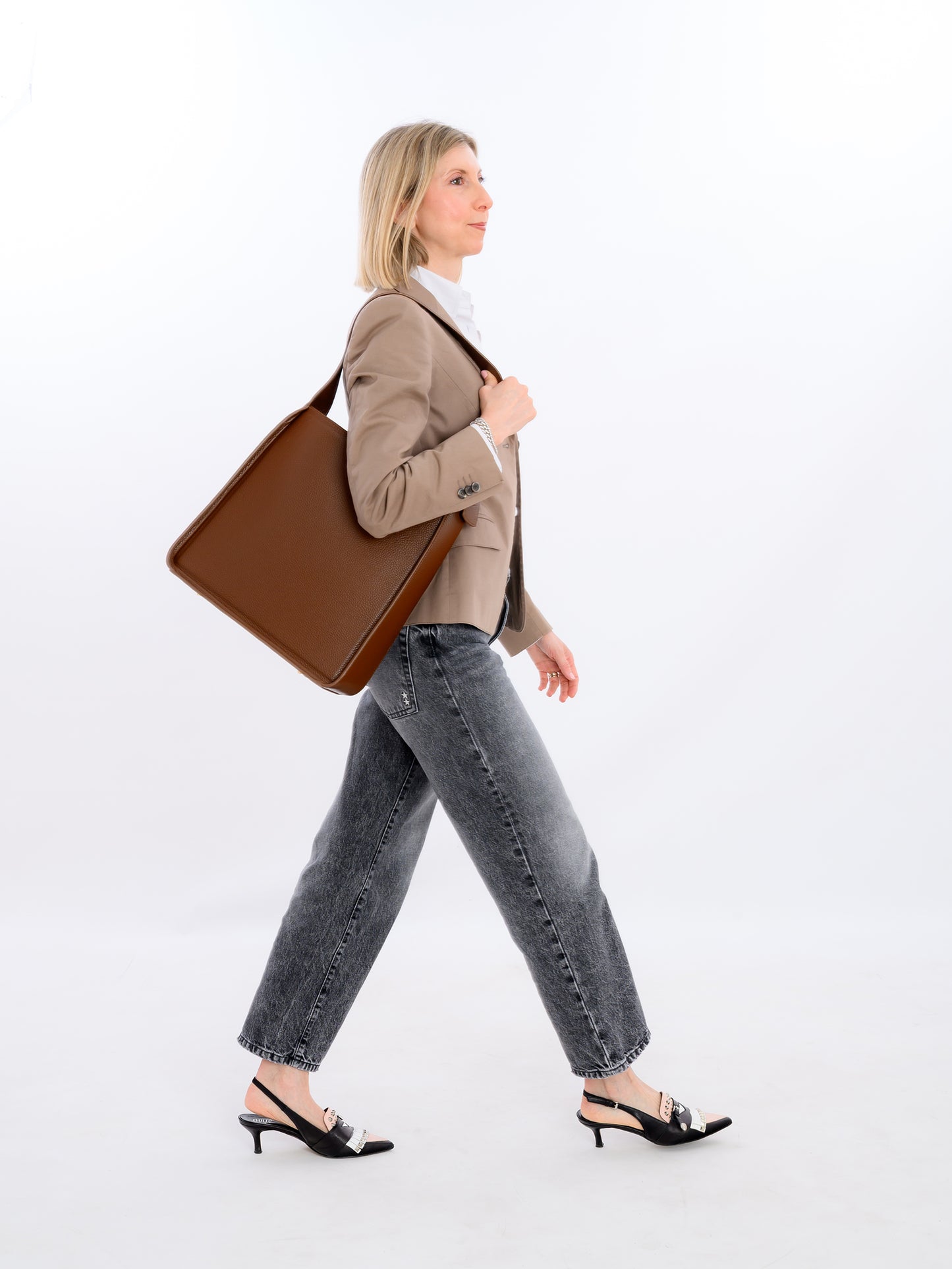 Borsa da uffico Carry Medium Nocciola