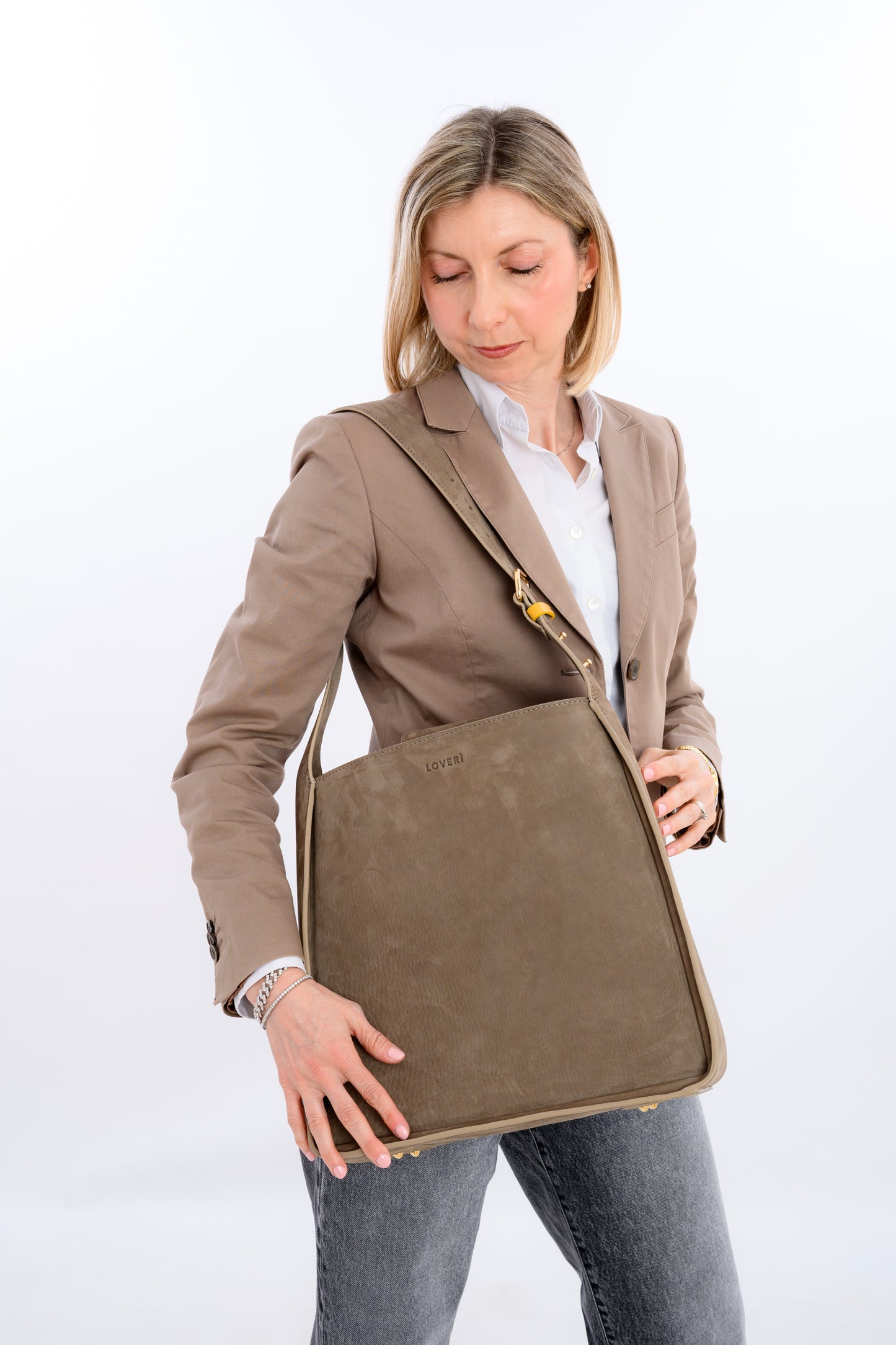 Borsa da ufficio Carry Medium Nabuk