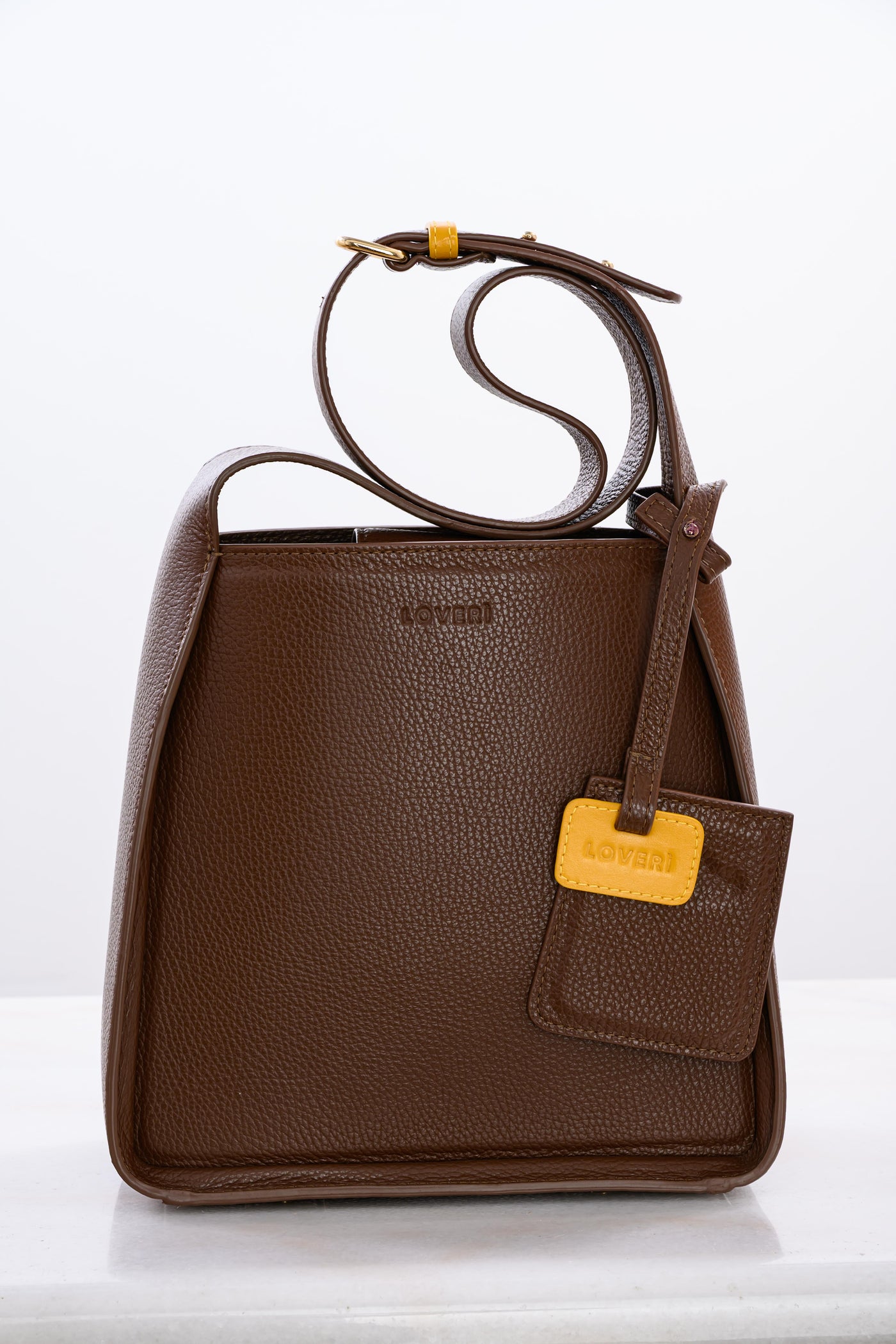 Borsa da uffico Carry Small Nocciola