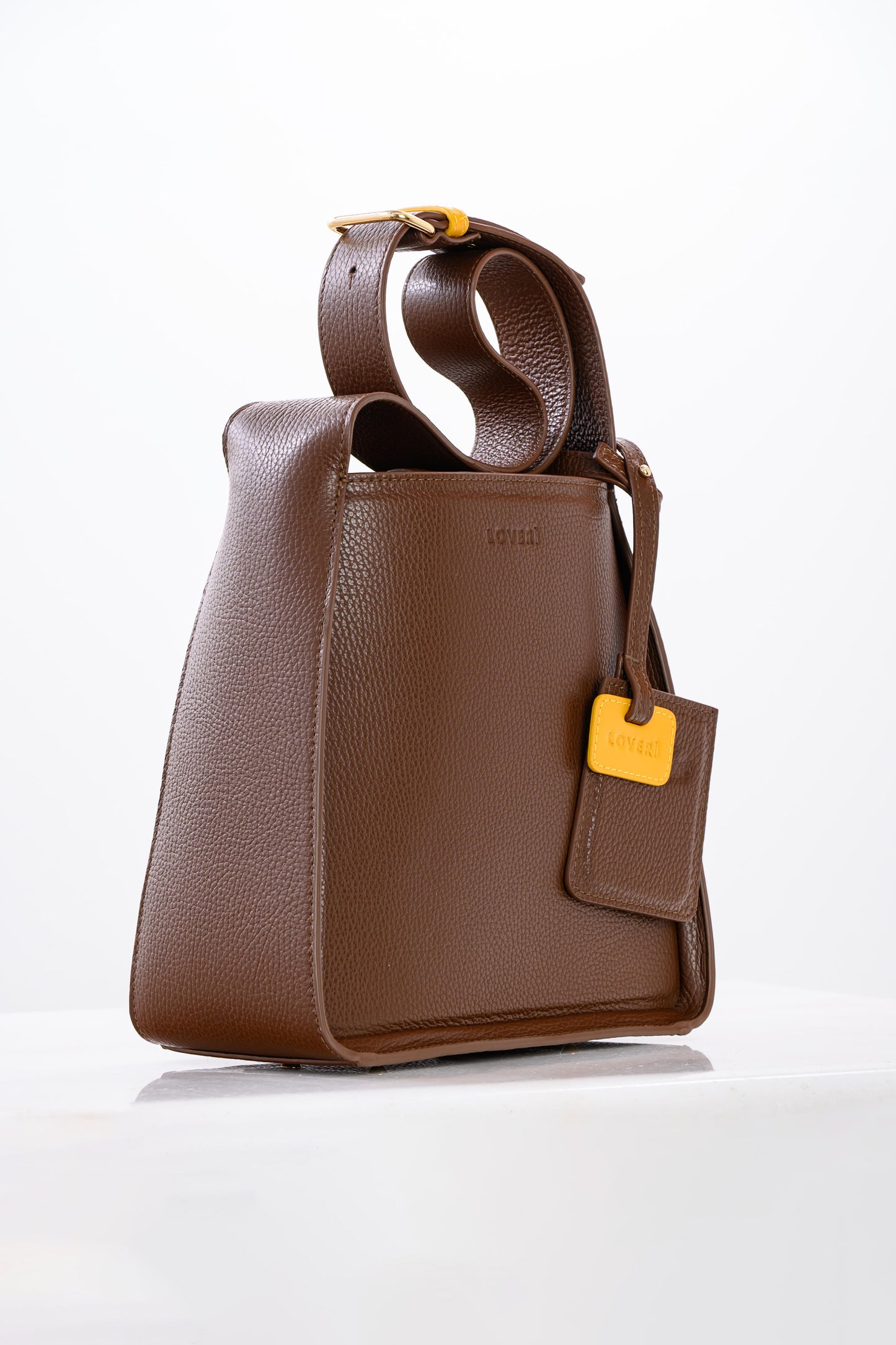 Borsa da uffico Carry Small Nocciola