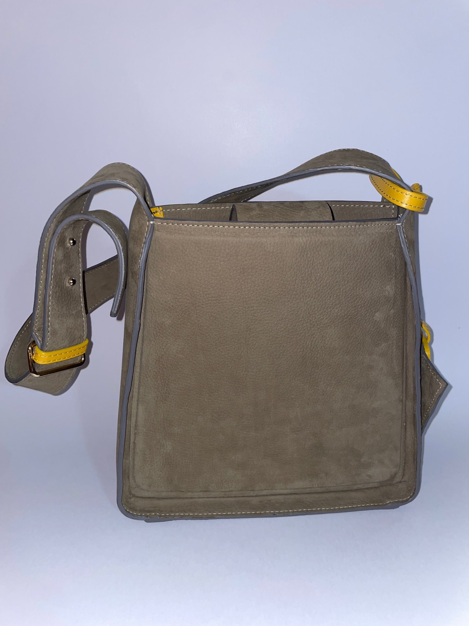 Borsa Carry Small in pelle di vitello Nabuk