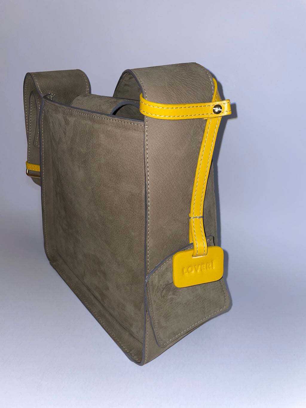 Borsa Carry Small in pelle di vitello Nabuk