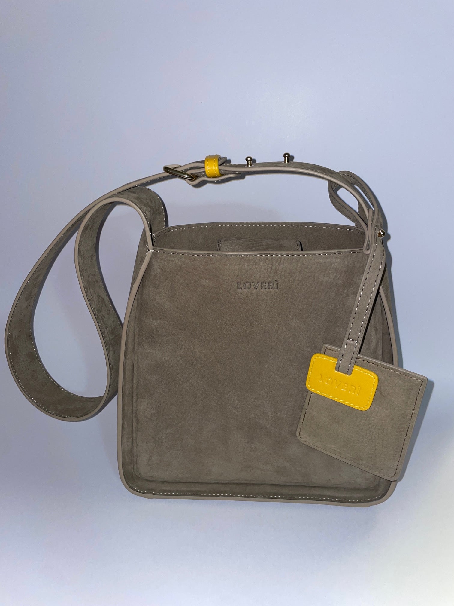 Borsa Carry Small in pelle di vitello Nabuk