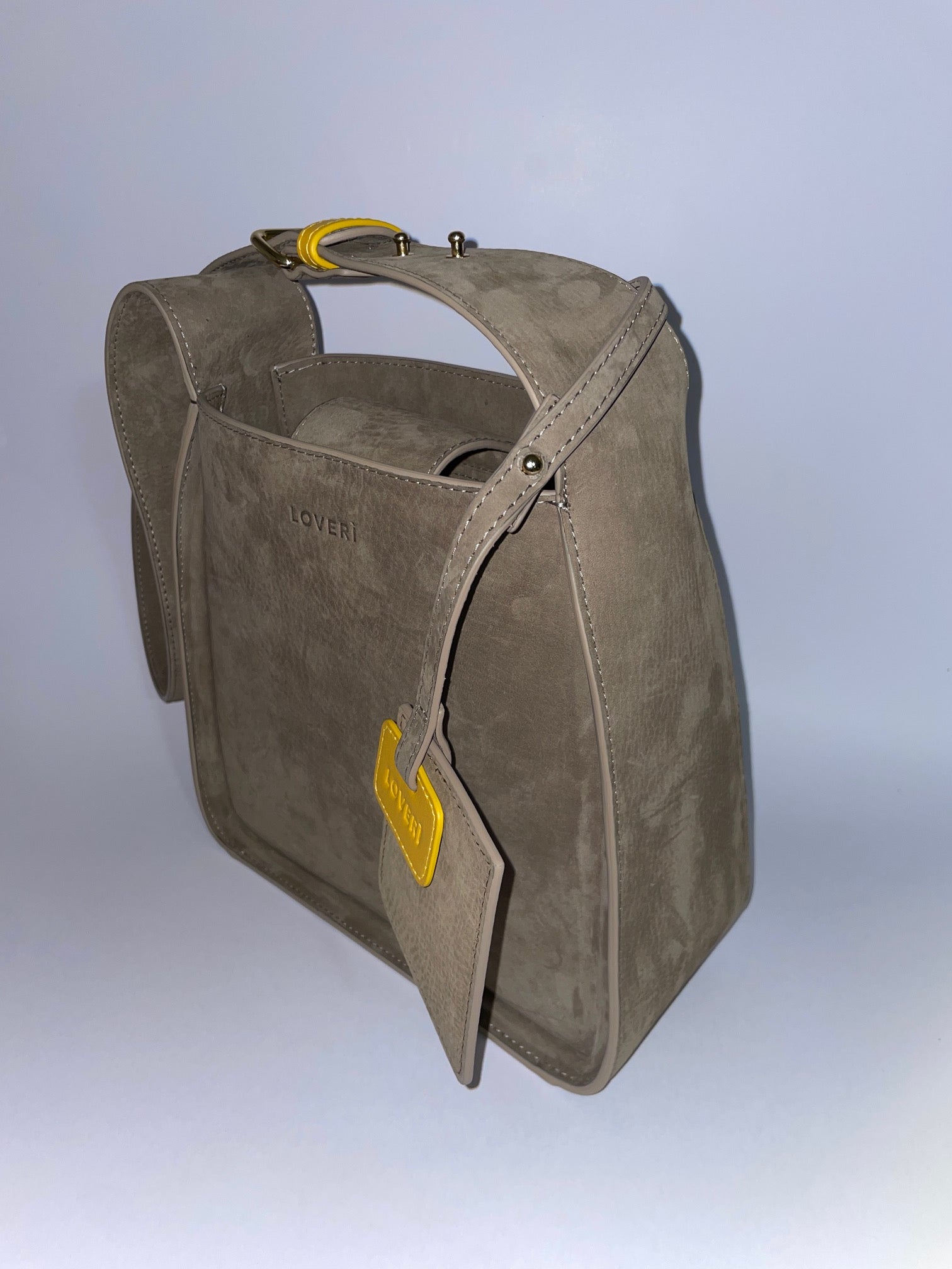 Borsa Carry Small in pelle di vitello Nabuk