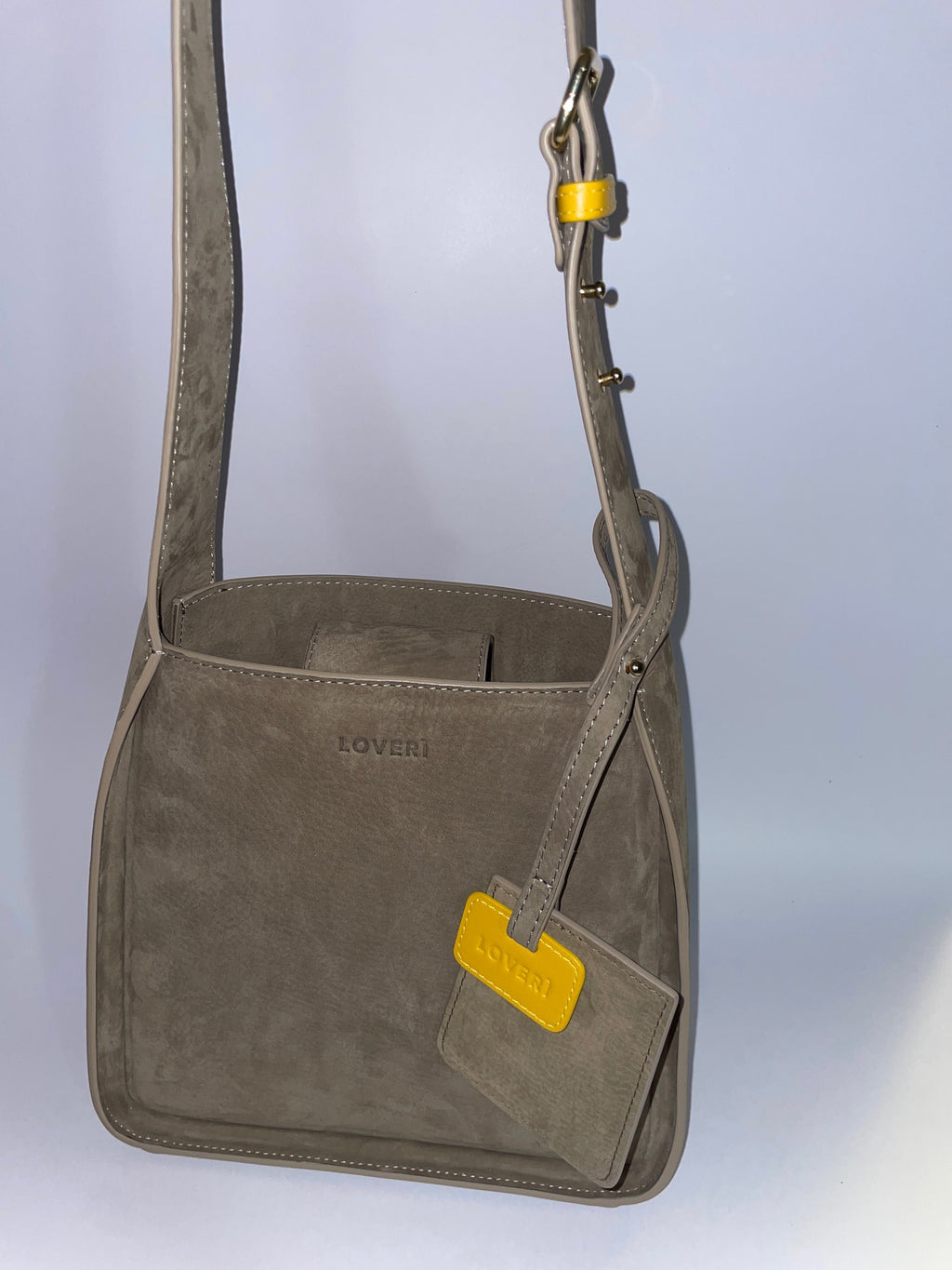 Borsa Carry Small in pelle di vitello Nabuk