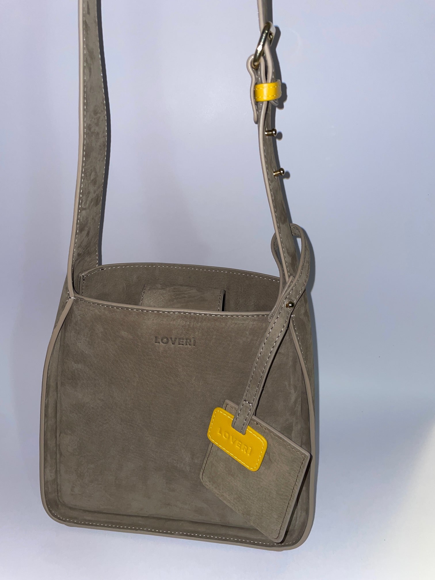 Borsa Carry Small in pelle di vitello Nabuk
